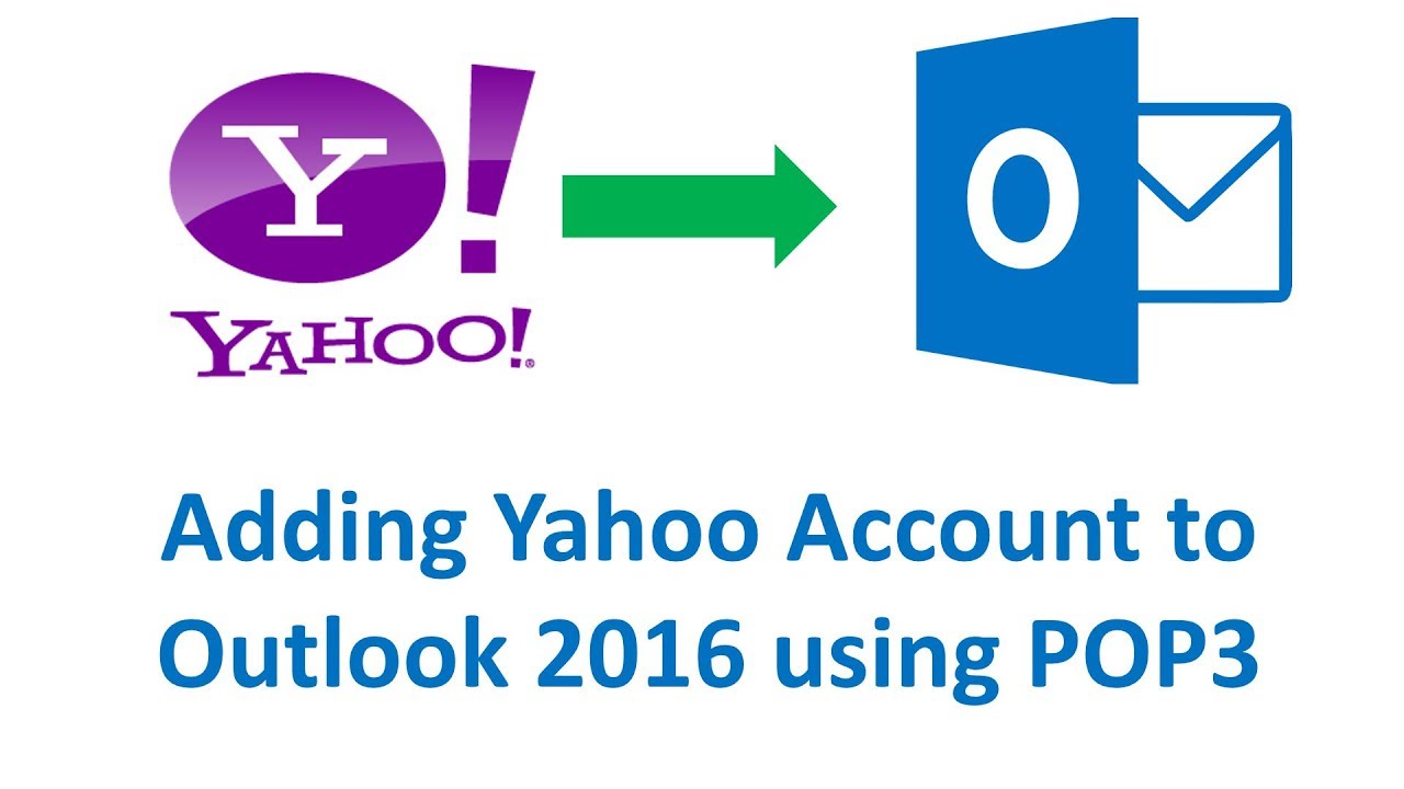 How To Add Yahoo Mail To Outlook 2016 Using POP Setting YouTube