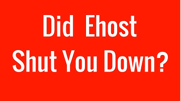 Ehost shut down my website because of malware infection