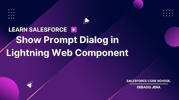 Show Prompt Dialog in Lightning Web Component