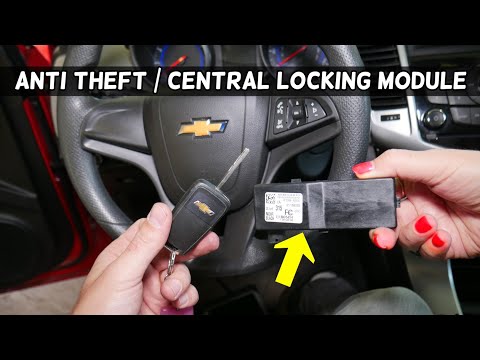 CHEVROLET CRUZE CENTRAL LOCKING MODULE ANTI THEFT MODULE LOCATION REPLACEMENT