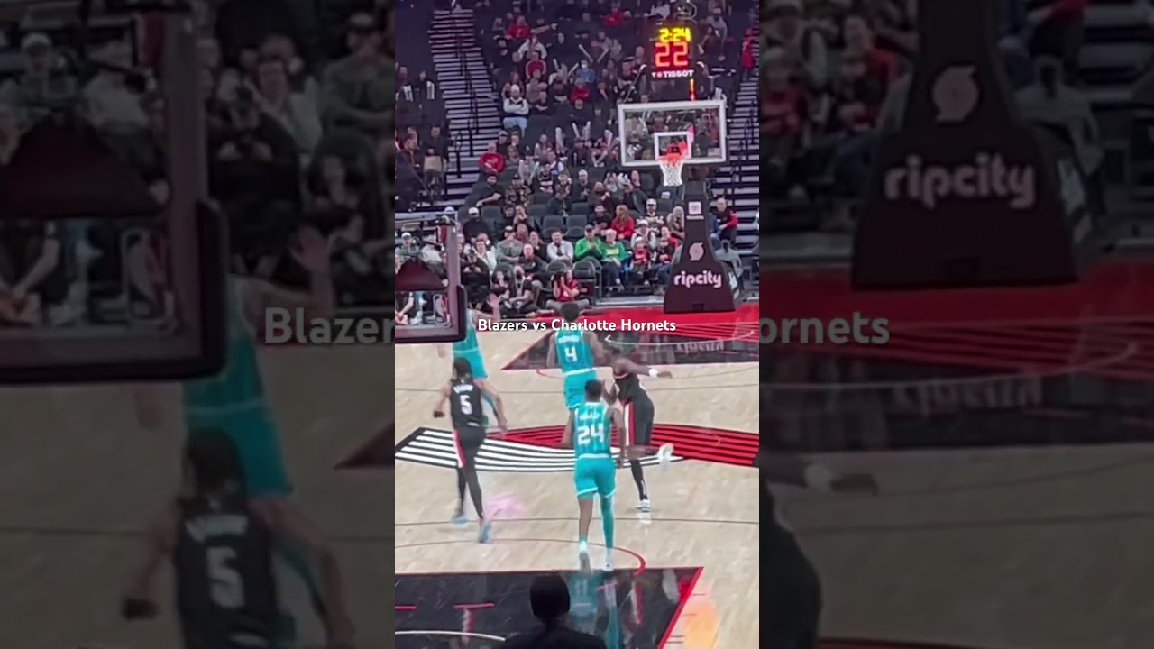 A three pointer Blazers vs Charlotte Hornets 
