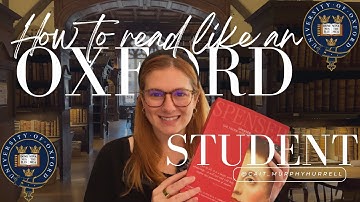 Oxford Masters Diaries ep. 12: How to Read like an Oxford Literature Student | Scrintal