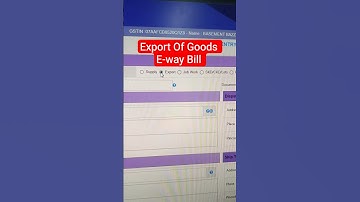 e-way bill | How to Make E-Way Bill For Export Invoice #ewaybill