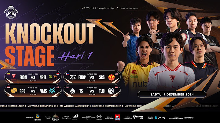 🔴LIVE | Kejuaraan Dunia MLBB M6 | Knockout Stage Hari 1