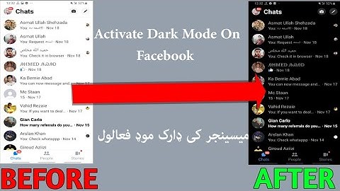 Enabling Dark Mode 🌃 | How To Enable Dark Mode On Facebook Messenger App For Android & Iphone-2021