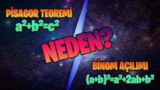 Pisagor Teoremi: a²+b²=c² de... Neden?! (Binom Açılımı İspatı Dahil)