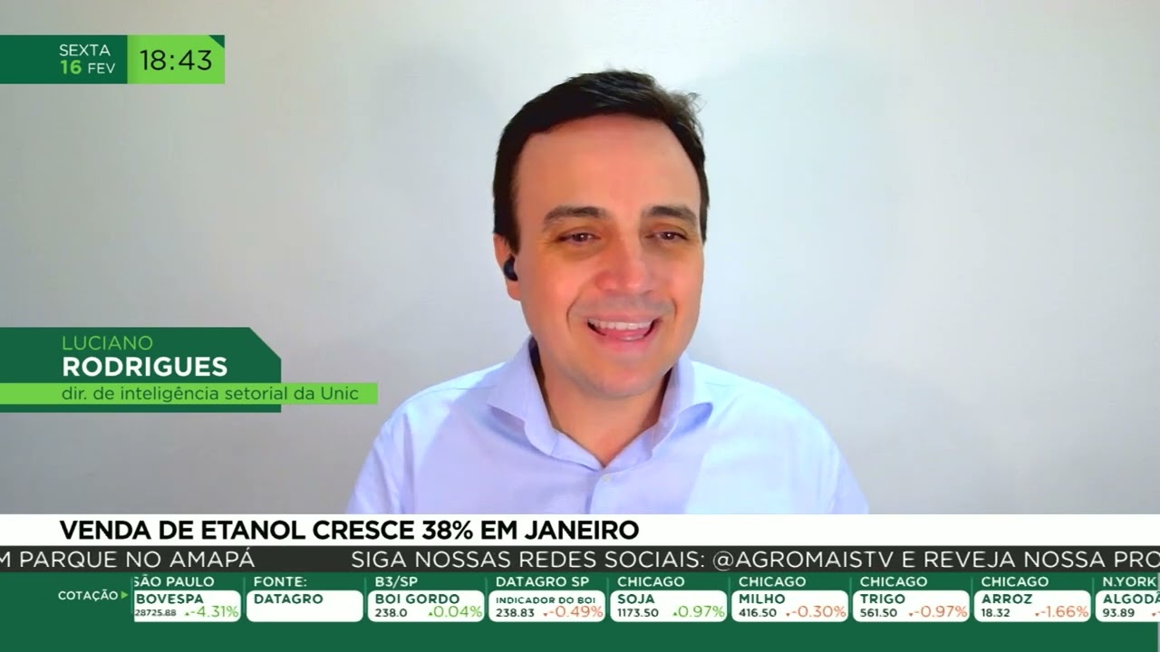 Venda de etanol cresce 38% em janeiro