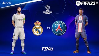 FIFA 23 - Real Madrid vs PSG - UEFA Champions League Final Match | PS5™ Gameplay [4K60]