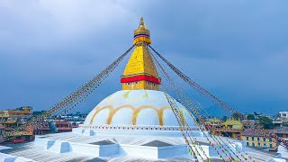 Boudhanath Stupa Kathmandu Nepal | Walking Around Stupa | Nightlife Boudhanath Stupa