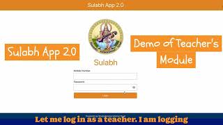 Sulabh 2.0 Demo Video #4: Teacher Module in Sulabh App 2.0 screenshot 4