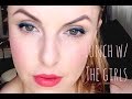 Gorgeous daytime makeup with fun navy blue flick &amp; coral lip- Elle Leary Artistry