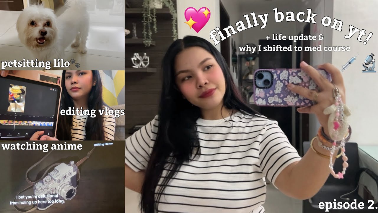 FINALLY BACK ON YT! LIFE UPDATE & WHY I SHIFTED TO MED COURSE💉🩷| Eunice Pascasio