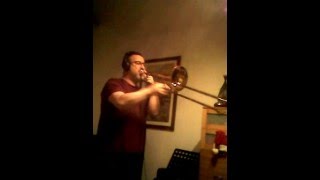 António Bravo - King 2B Tenor Trombone - Blues Improvisation