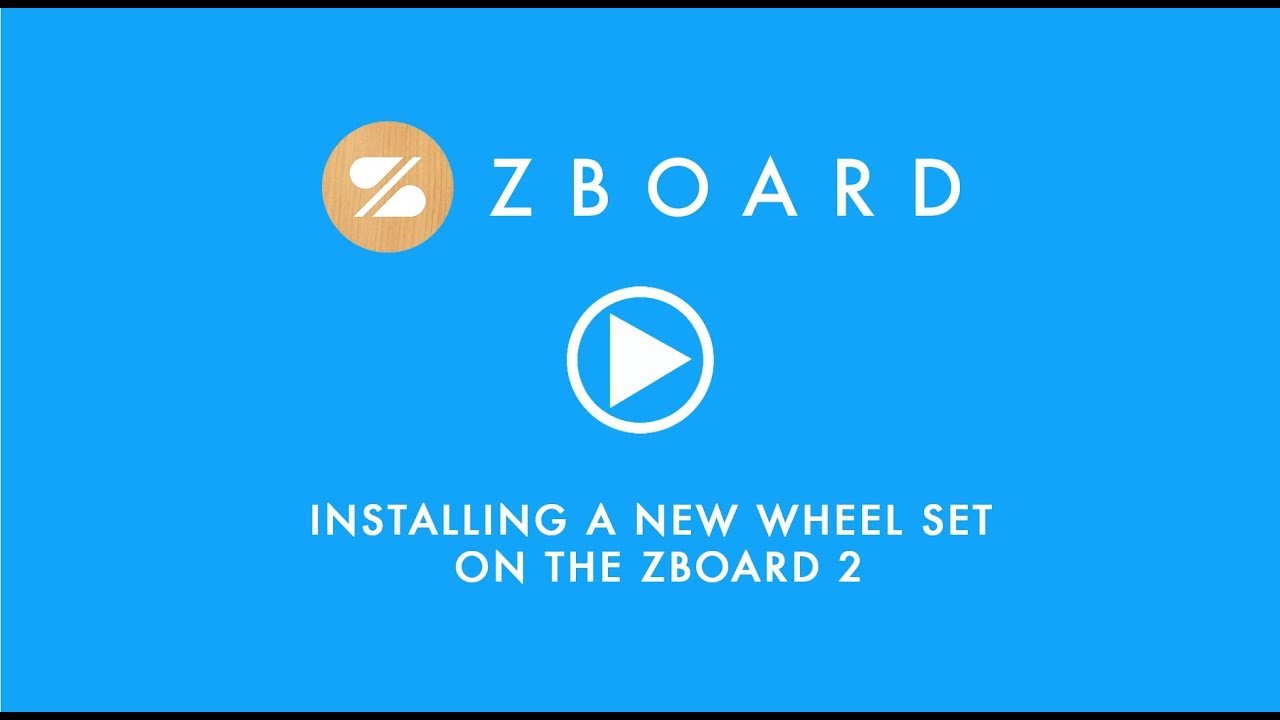Installing a New Wheel Set ZBoard 2 Maintenance YouTube