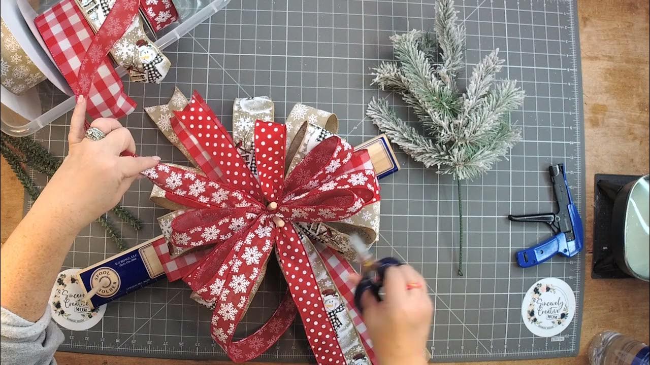 How to make a Tree Topper BOW YouTube