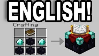Minecraft How To Change The Enchantment Table Language To English Pc Mac Hd Youtube