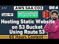 Hosting Static website on S3 Bucket using route 53-Hindi/Urdu | S3 static Website hosting | AWS SA