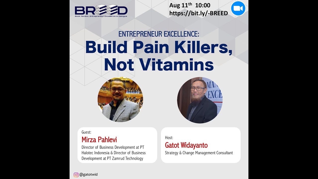 Entrepreneur Excellence: Build Pain Killers, Not Vitamins | Mirza