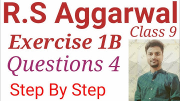 Number System | Class 9 Exercise 1b Questions 4 | R S Aggarwal | S K Gupta Classes