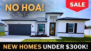 Inside 3 New Florida Homes For Sale Under $300,000! NO HOA! Doesn't Get Much Better Than This!