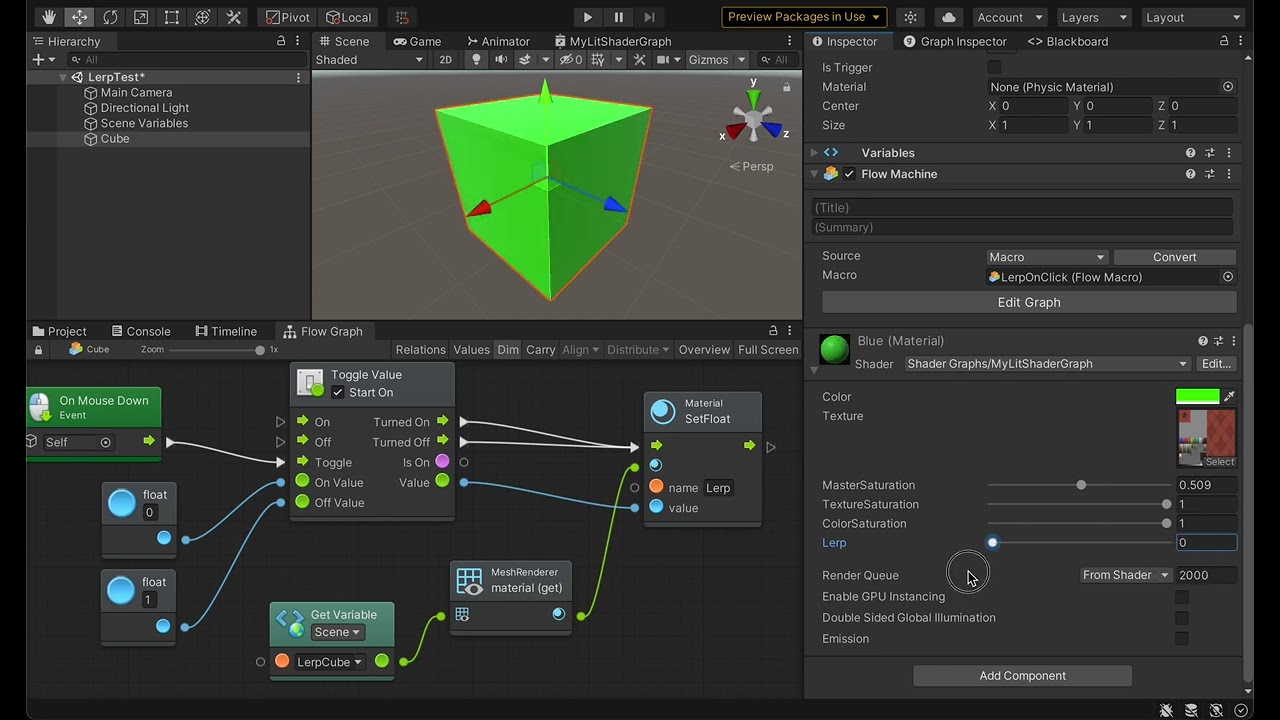 Help Request: How To Control URP Shader Graph Property From Bolt Visual Scripting? #Unity3D