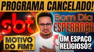 🔴 SBT ACABA COM PROGRAMA RELIGIOSO!