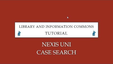 Nexis Uni Case Search