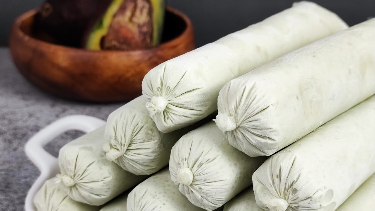 Creamy Avocado Ice Candy No Cornstarch! No Machine! No Cooking