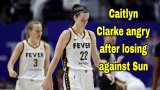 Caitlin Clark makes WNBA regular-season debut for the Indiana Fever vc Sun | Clark angry