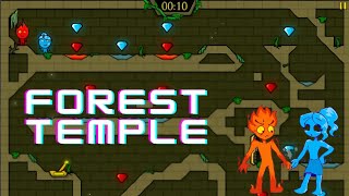 Fireboy and Watergirl Forest Temple Walkthrough - Levels 8 to 12 in Under 1 Minute Each!