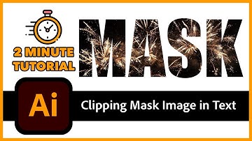 How to Clip Image inside Text in Illustrator - 2 MINUTE Tutorial 2022