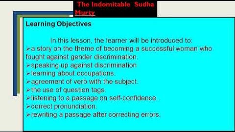 Class 4 English Reader Chapter- 7 SUDHA MURTY Introductory Video By Anuradha Chatterjee