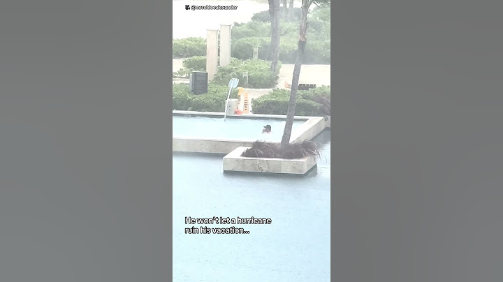One tourist rode out Hurricane Beryl in his hotel’s hot tub