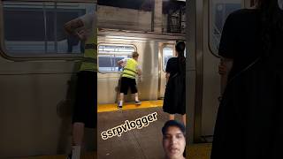 This boy stops the train with his strength.#shortvideo