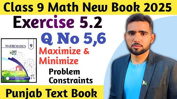 Exercise 5.2 Question Number 5 and 6 Class 9 Math New Book 2025 Chapter 5 PCTB | Ex 5.2 Q 5&6