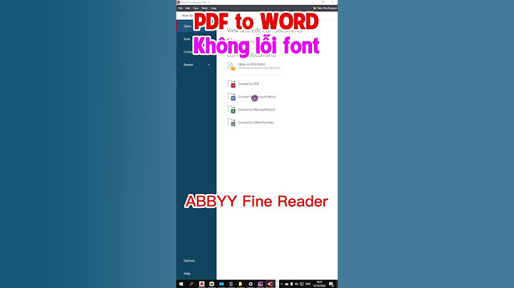 Chuyển đổi word sang pdf mà không bị lỗi font