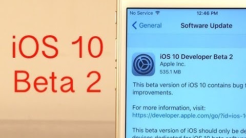 iOS 10 Beta 2 - What