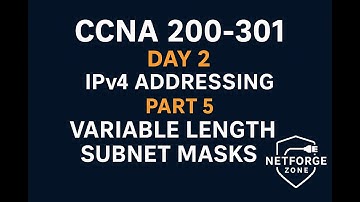 CCNA Day 2 IPv4 Addressing Part 5 Variable Length Subnet Masks