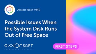 Axxon Next VMS: Możliwe problemy, gdy na dysku systemowym zabraknie wolnego miejsca