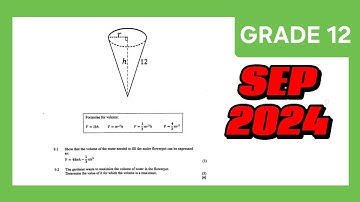 September 2024 math p1 grade 12 | optimization 