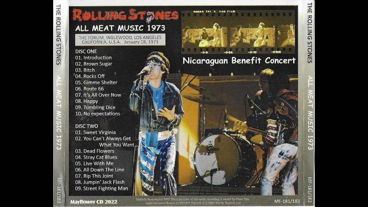 The Rolling Stones &frasl; All Meat Music 1CD Winter Tour 1973 Factory