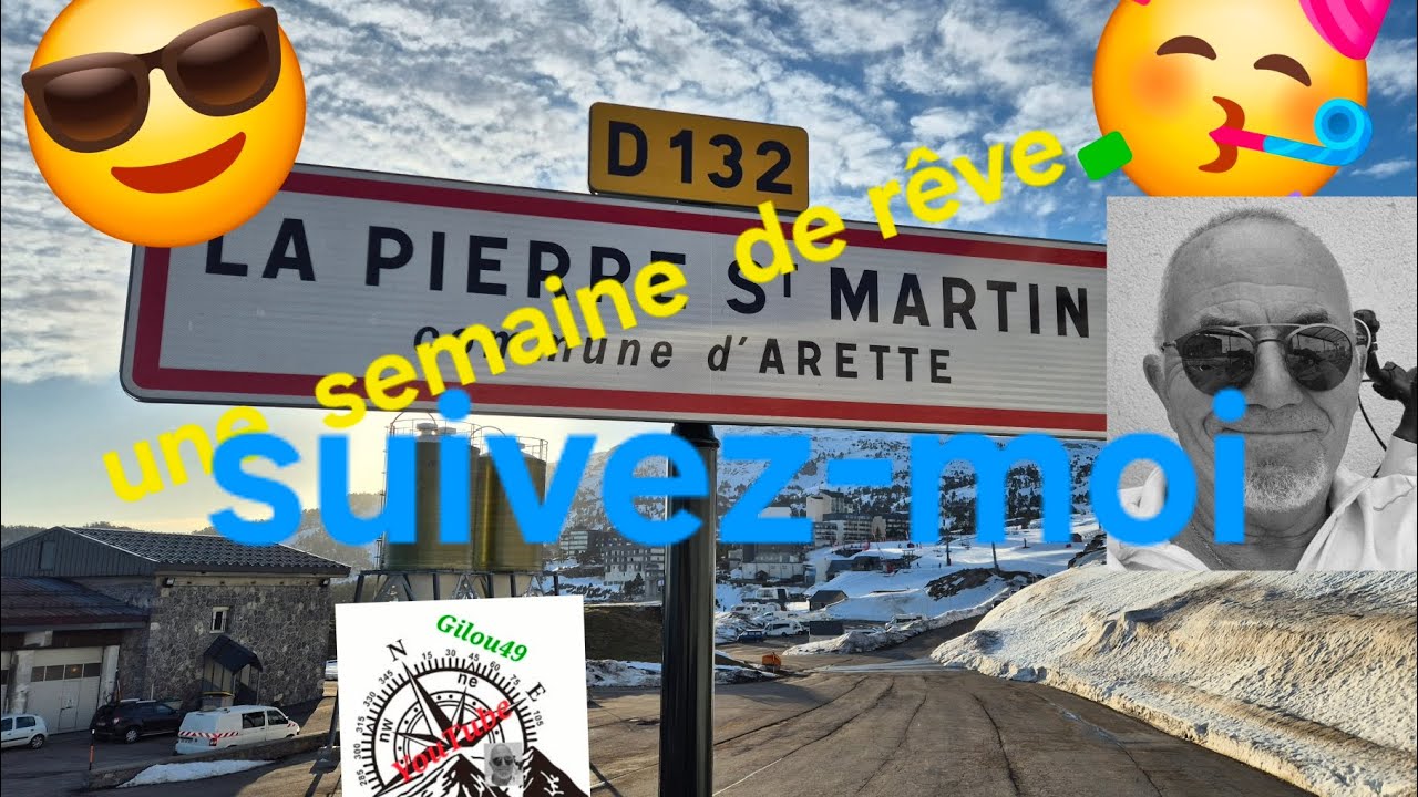 Station de ski #montagne #neige #chien de  traîneau. 