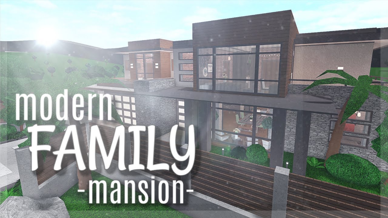 Bloxburg Modern Family Mansion 179k Youtube