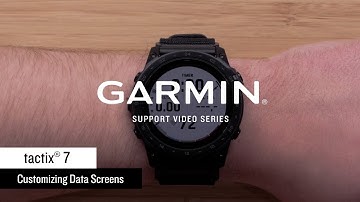 Support: Customizing tactix® 7 Data Fields