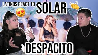 Latinos react to MAMAMOO's Solar - Despacito LIVE COVER | REACTION