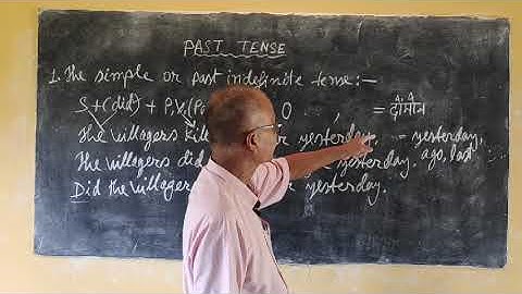 English grammar Past tense(Bodo medium)