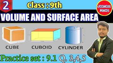 9th Geometry| chapter 9| surface area and volume |Maharashtra board| practice set 9.1 Q.3, 4,5|