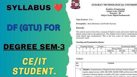 SUMMER-2022. DF  GTU Paper For Degree 3-sem CE/IT Student. #gtu #gtupaper #degree.