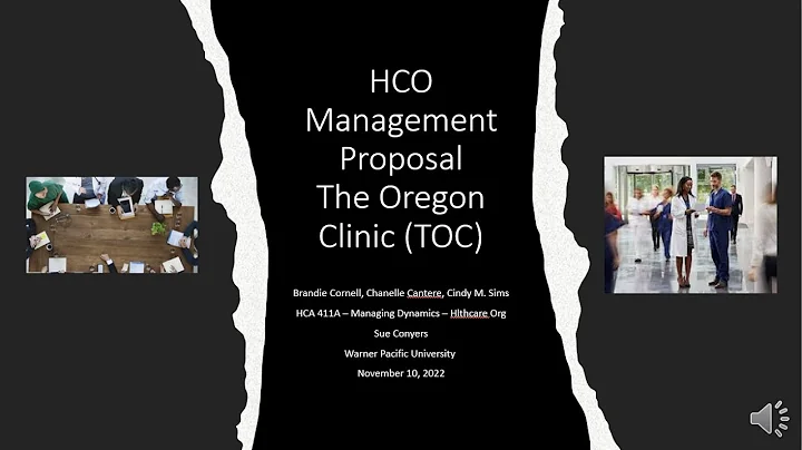 HCO Management Proposal Presentation Team One   HC...