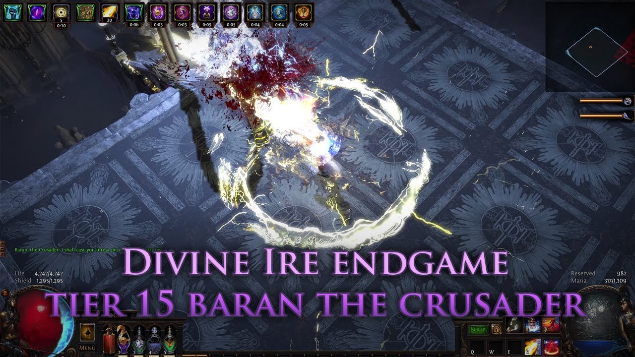 Divine Ire Endgame Gameplay | Tier 15 Baran the Crusader